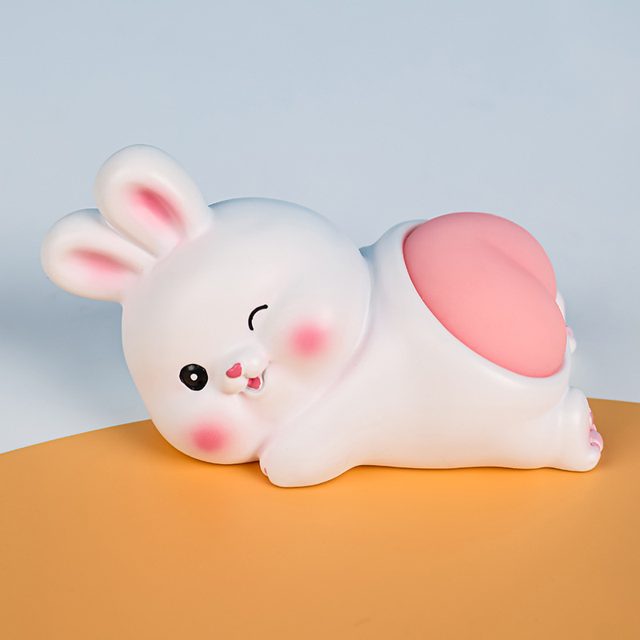 Winking Bunny Squishy Butt Toy