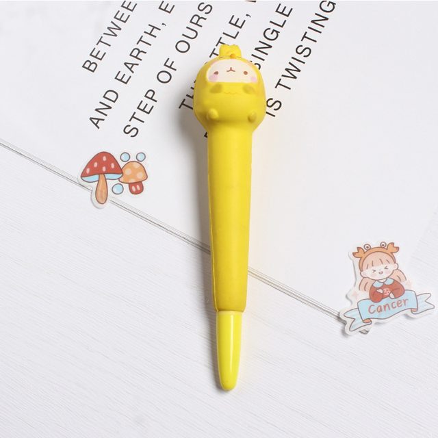 Yellow Chick Hoodie Squishy Gel Pen