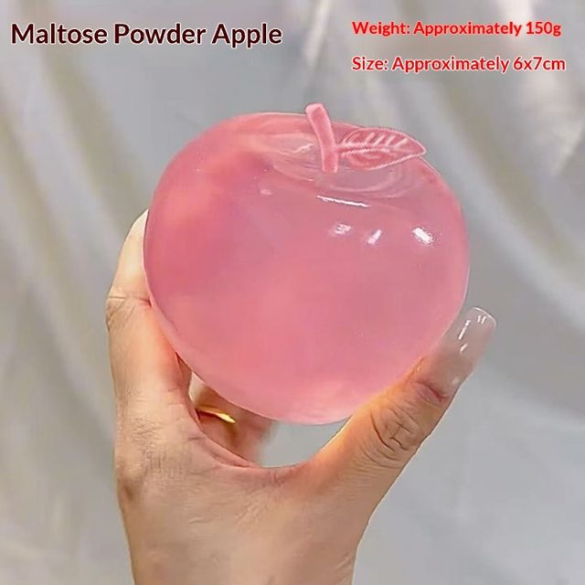 Jelly Pink Apple Squish Ball