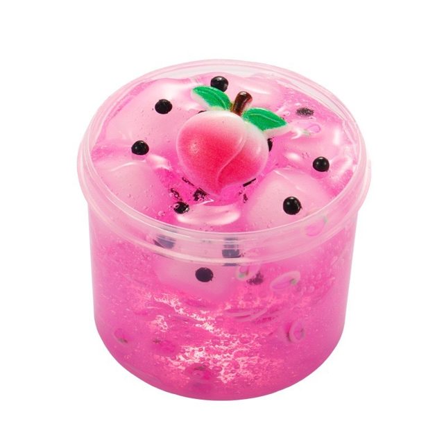 Pineapple Crunch Clear Slime with Fruit Bits โ photo 2