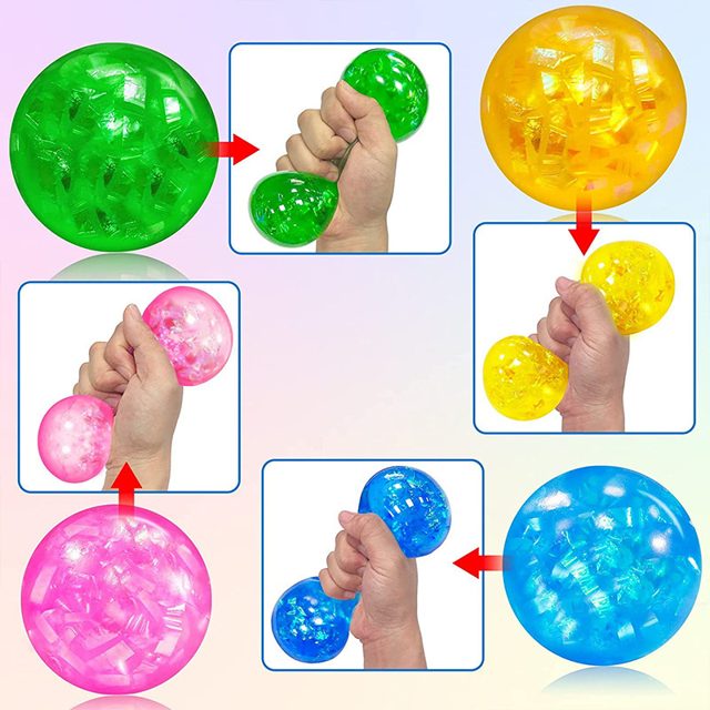 Confetti Ribbon Squeeze Ball