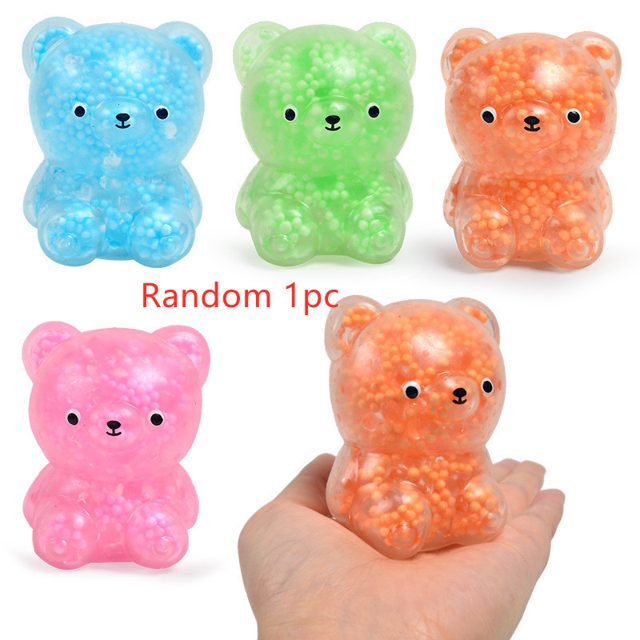 Foam Bead Gummy Bear Squeeze Ball
