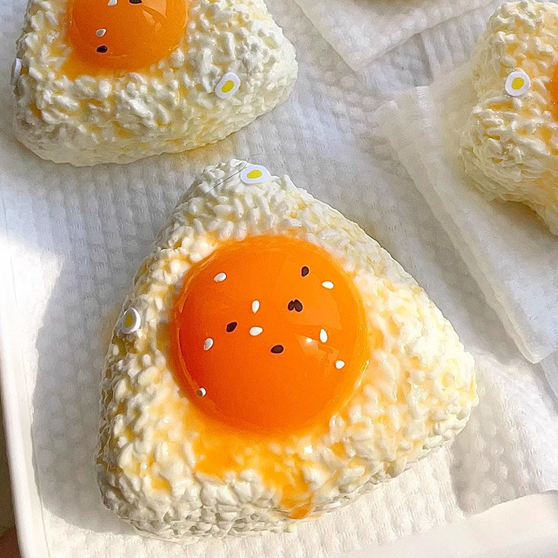 Egg Yolk Onigiri Rice Ball Squishy