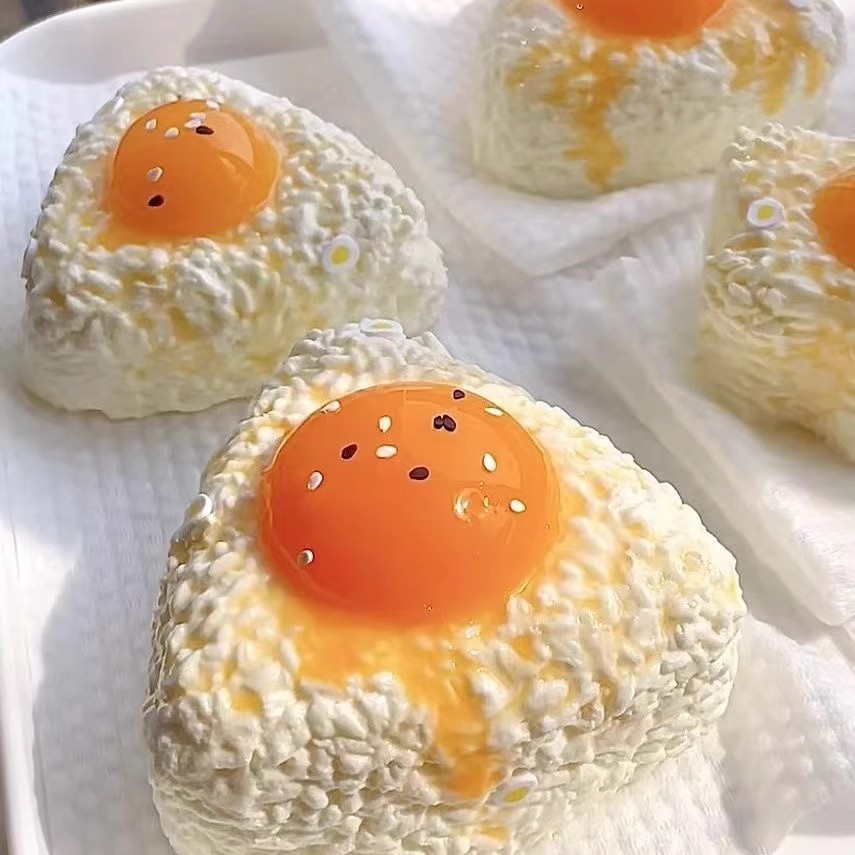 Egg Yolk Onigiri Rice Ball Squishy โ photo 2