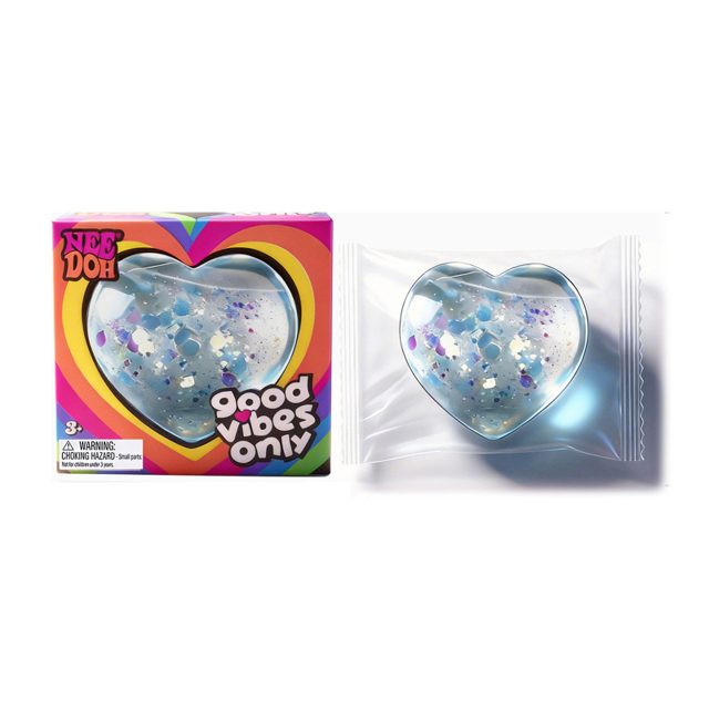 Glitter Heart Squish Ball (Peace) โ photo 3