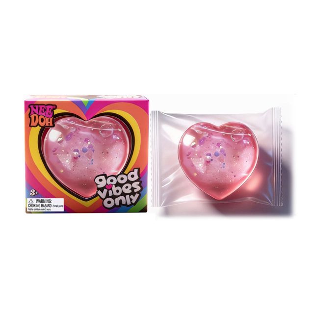 Glitter Heart Squish Ball (Peace) โ photo 4