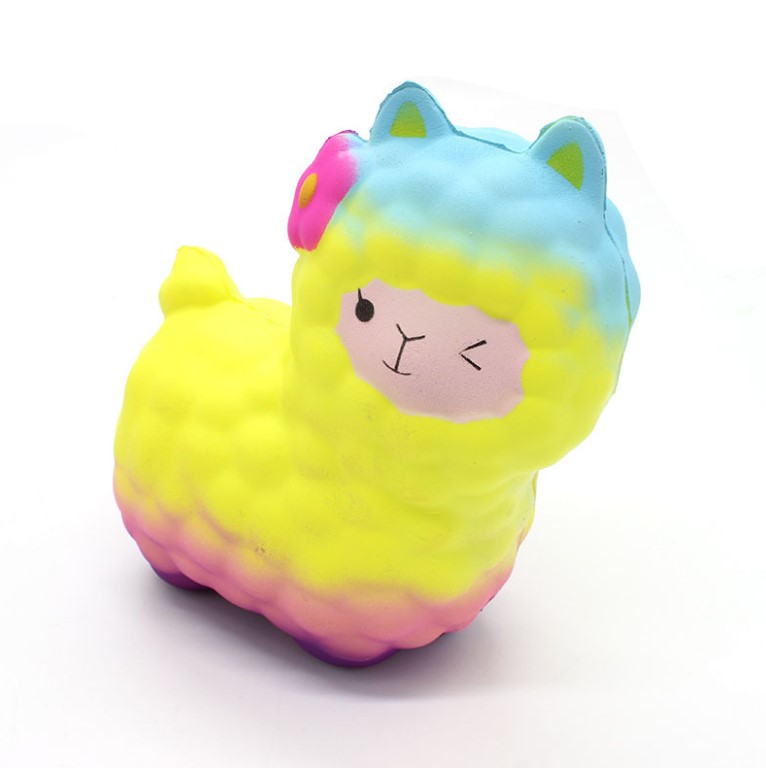 Rainbow Alpaca Slow-Rise Squishy โ photo 2