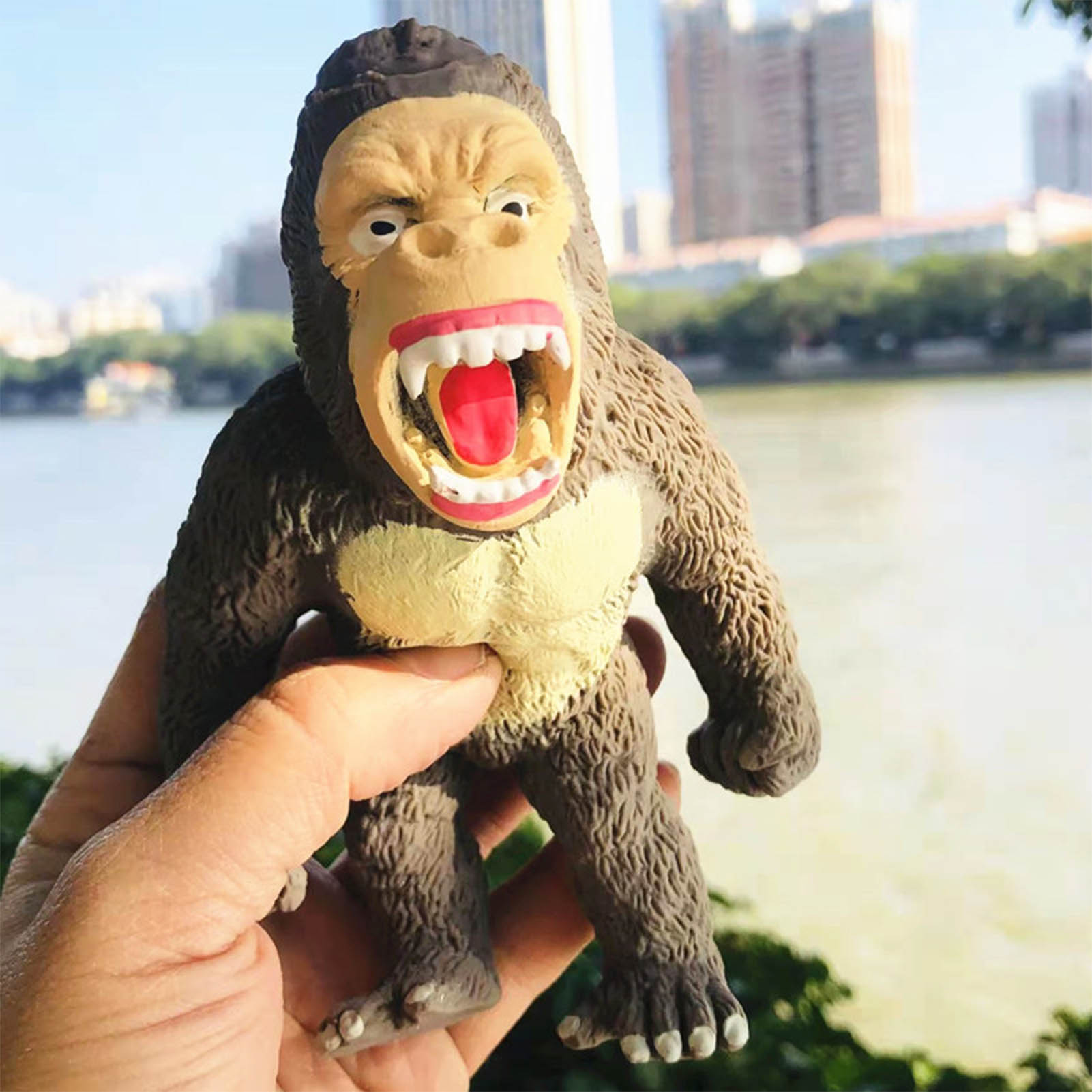 Stretchy Roaring Gorilla Squeeze Toy