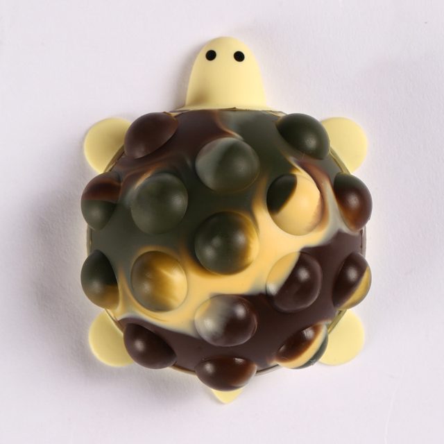 Tie-Dye Pop-Bubble Turtle Squeeze Ball โ photo 4