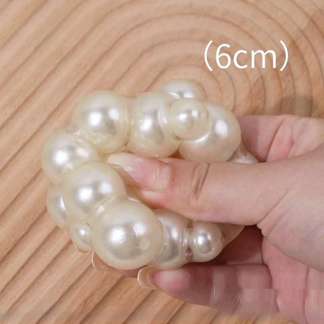 Squishy Pearl Bead Squeeze Ball (Large, 6cm)
