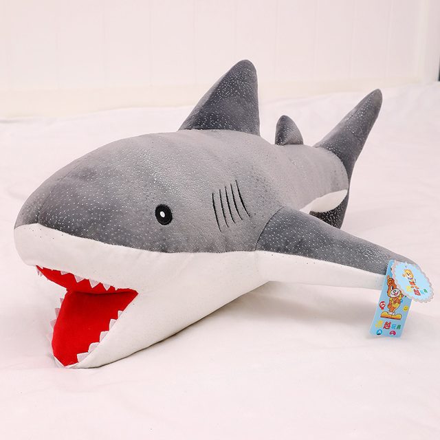 Realistic Grey Shark Plush (55 cm) โ photo 3