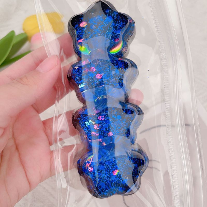 Glittery Galaxy Star Squishy Squeeze Toy