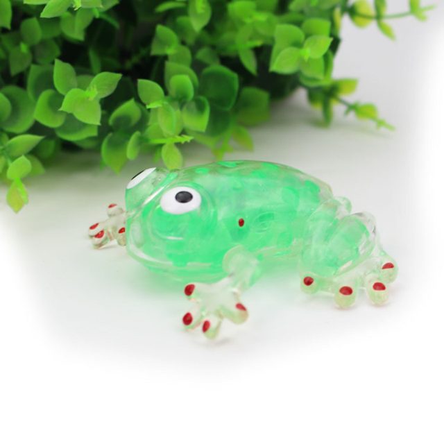 Bead-Filled Squish Frog Splat Toy