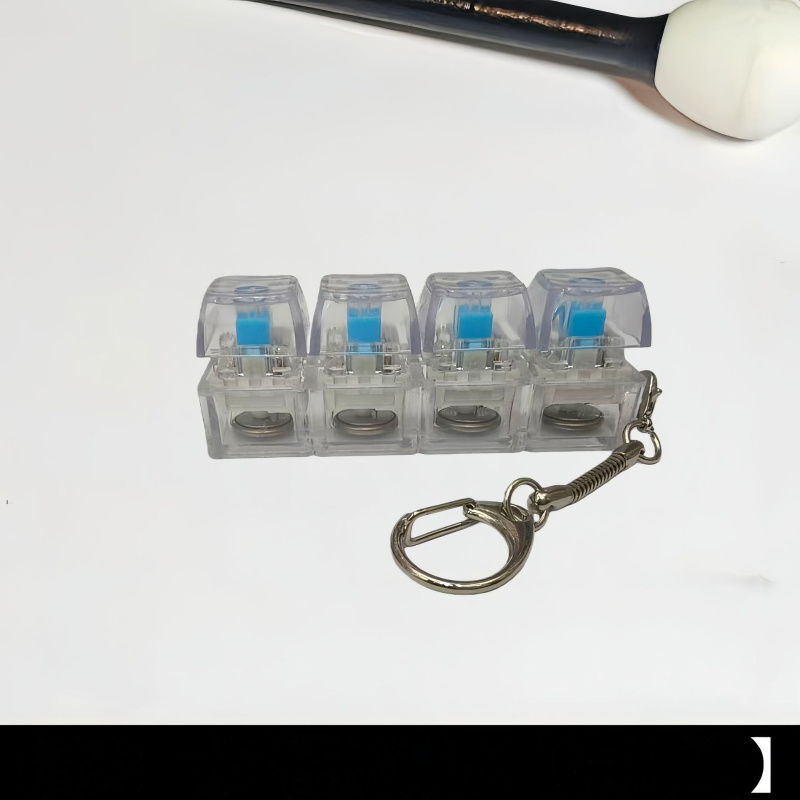 Light-Up Clicky Keycap Keychain