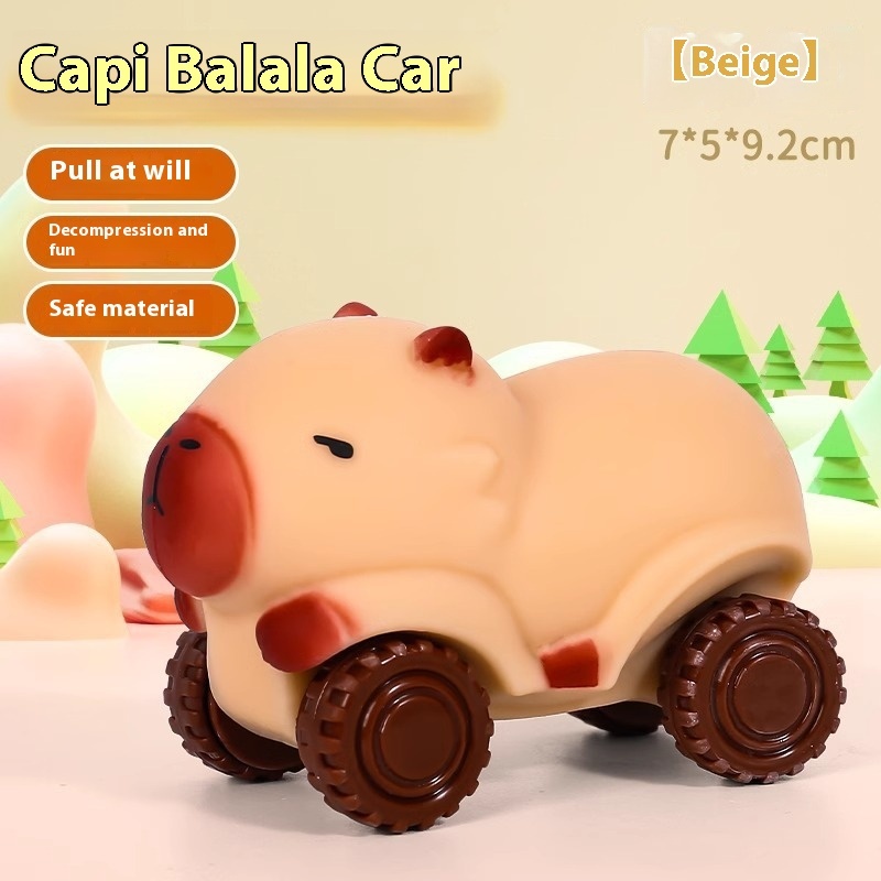Capybara Pull-Back Squishy Car โ photo 2
