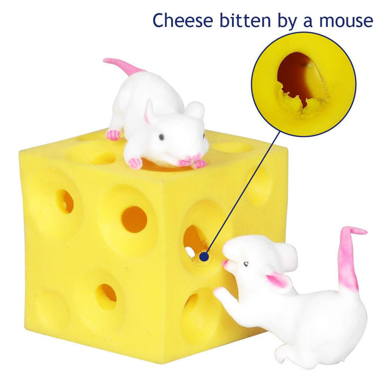 Hide-and-Squeak Mouse & Cheese Squeeze Toy โ photo 4