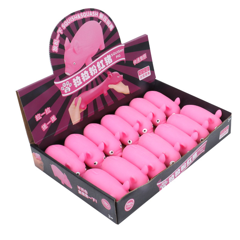 Stretchy Bubblegum Piggy Squeeze Toy โ photo 2