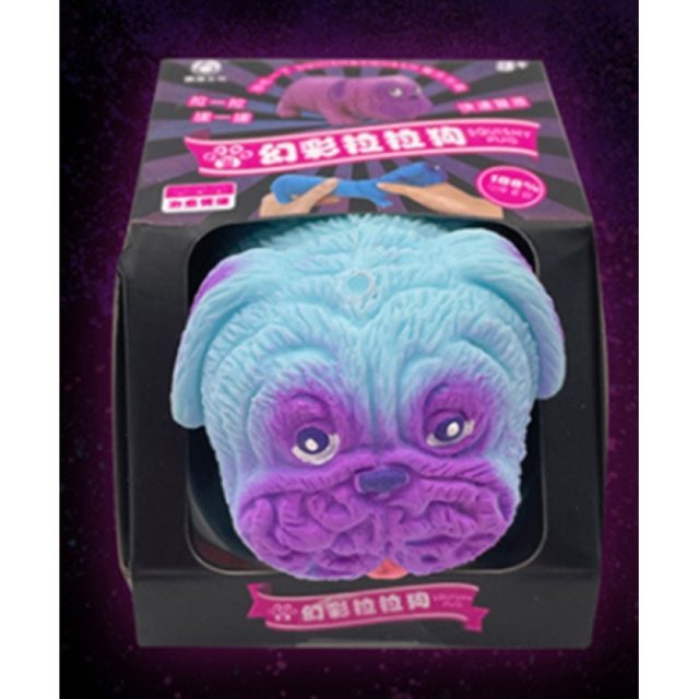 Galaxy Stretchy Squeeze Pug (Blue-Purple)