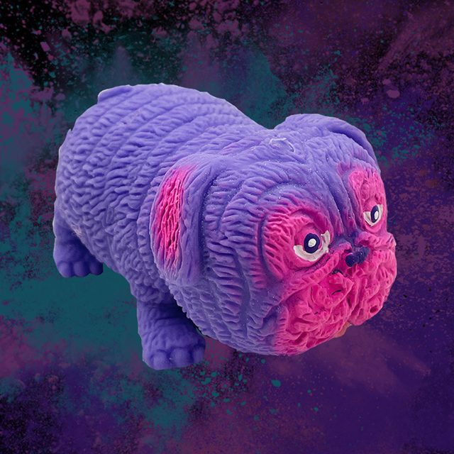 Galaxy Stretchy Squeeze Pug (Purple-Pink)
