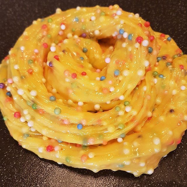 Yellow Sprinkle Floam Slime