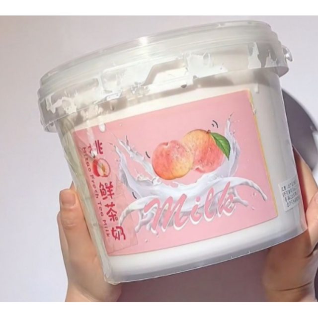 Peach Milk Tea Slime Tub โ photo 2