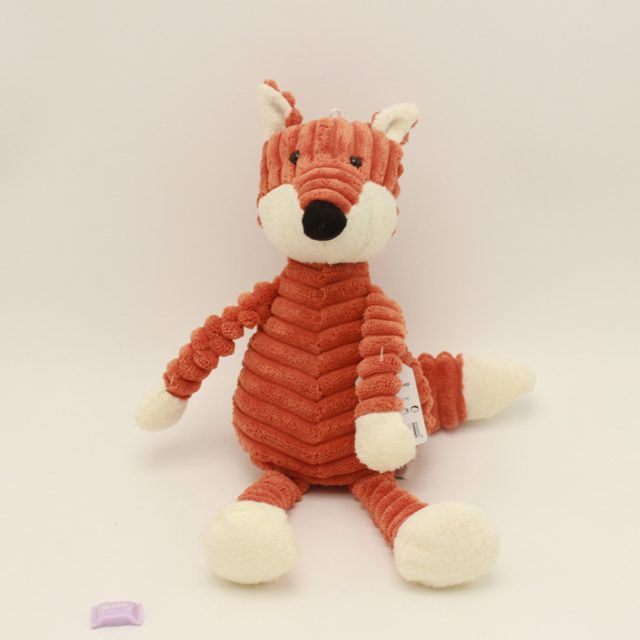 Ribbed Corduroy Fox Plush