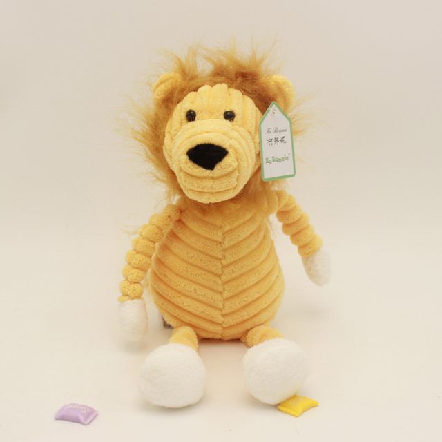 Ribbed Corduroy Lion Plush