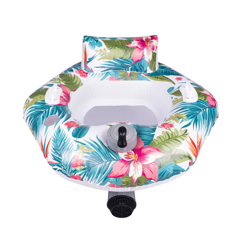 Tropical Floral Inflatable Pool Lounge Float