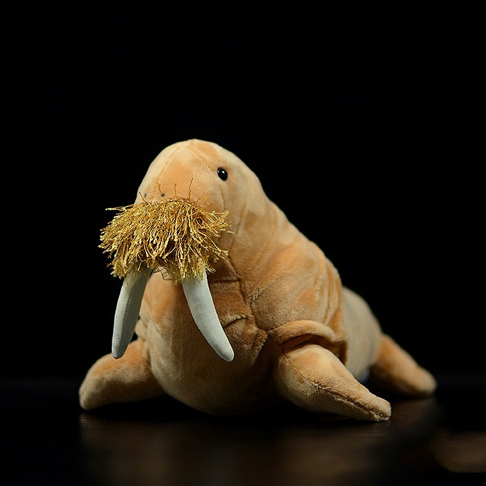 Realistic Walrus Plush With Tusks