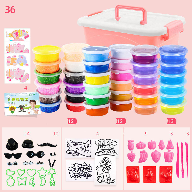 36-Color Air-Dry Clay Kit with Molds & Tools โ photo 2