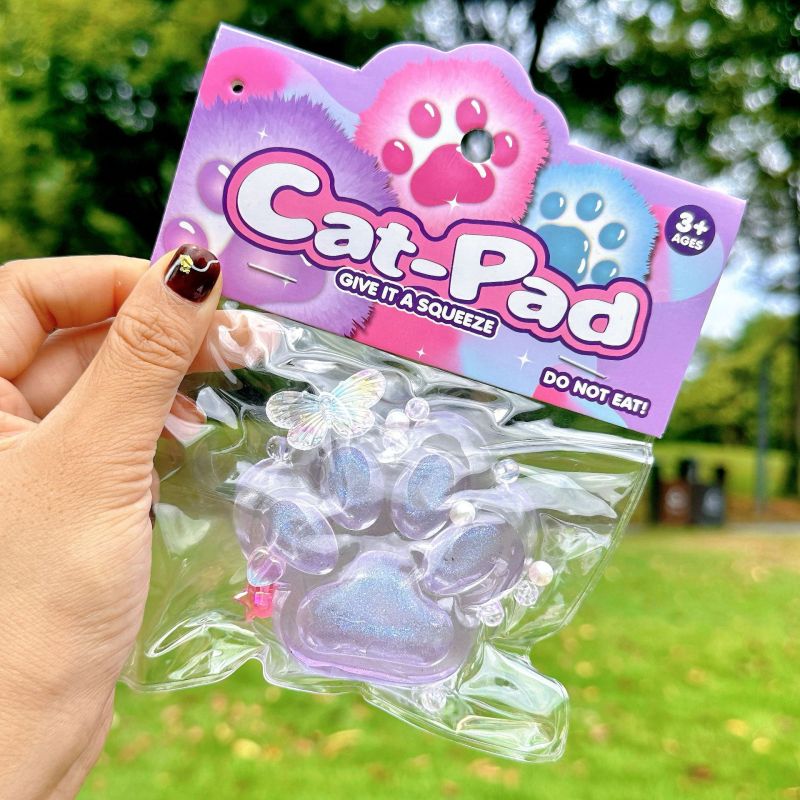 Glitter Cat Paw Pad Jelly Squishy (Cat-Pad)