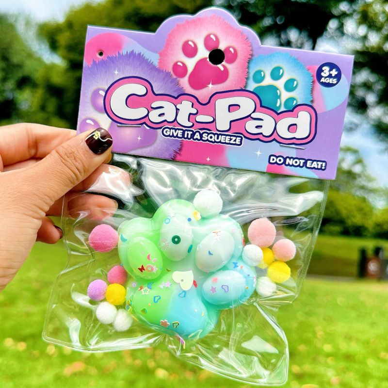 Glitter Cat Paw Pad Jelly Squishy (Cat-Pad) โ photo 3