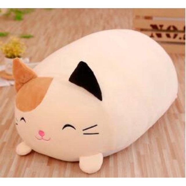 Sleepy Calico Cat Loaf Pillow Plush โ photo 2