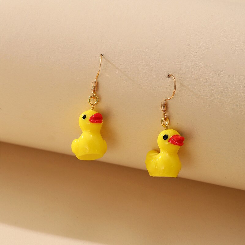 Yellow Duck Stud Earrings โ photo 2