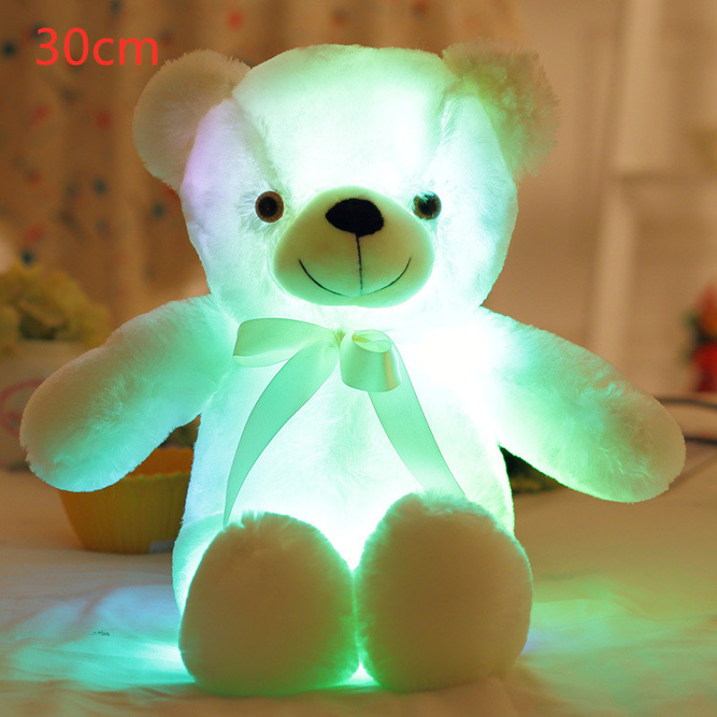 Color-Changing LED Glow Teddy Bear, 30cm