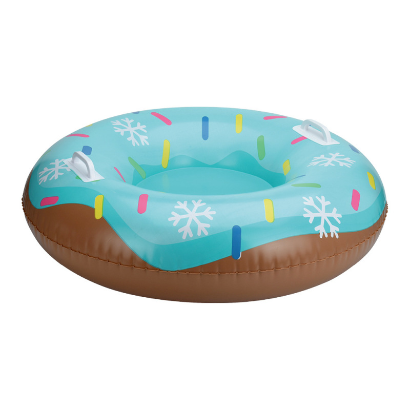 Inflatable Donut Snow Tube Sled with Handles