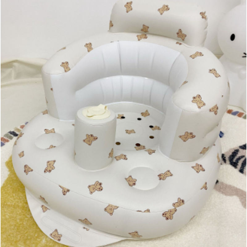Inflatable Baby Bath Seat with Tiger Print โ photo 5