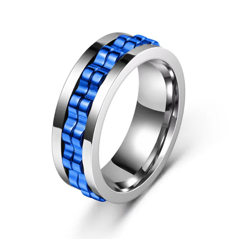 Titanium Textured Spinner Ring โ photo 5