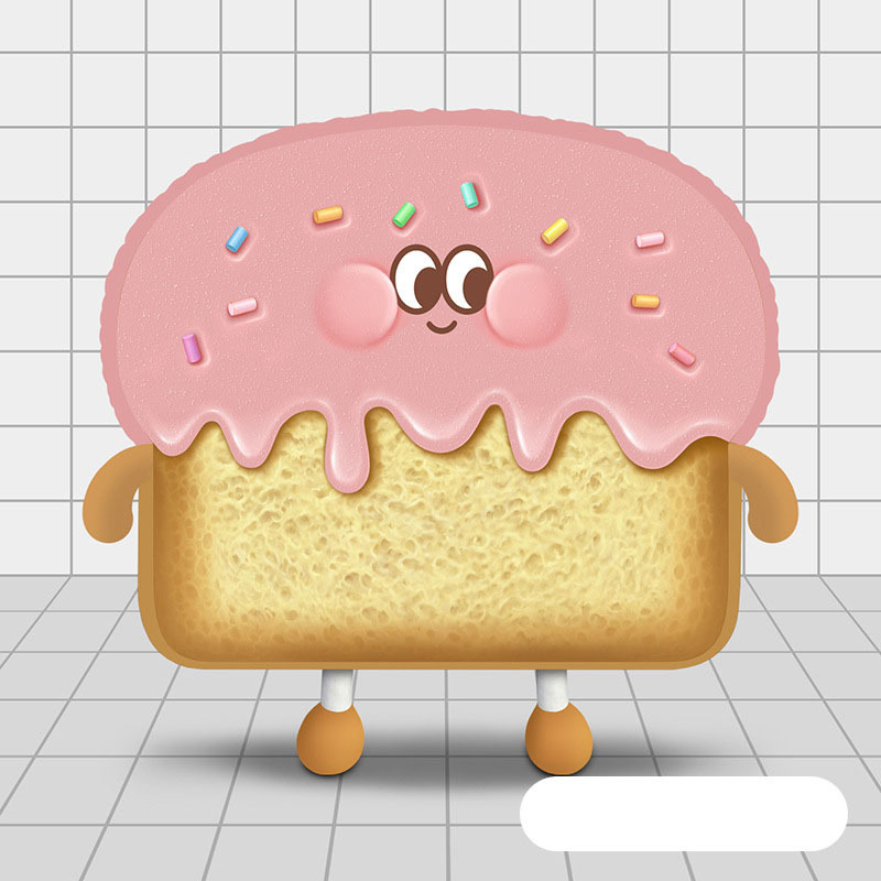 Sad Toast Bread Slice Plush Pillow โ photo 4