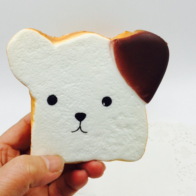 Bear-Face Toast Squishy, Slow Rise