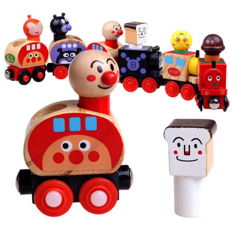 Wooden Character Stacking Train Toy Set