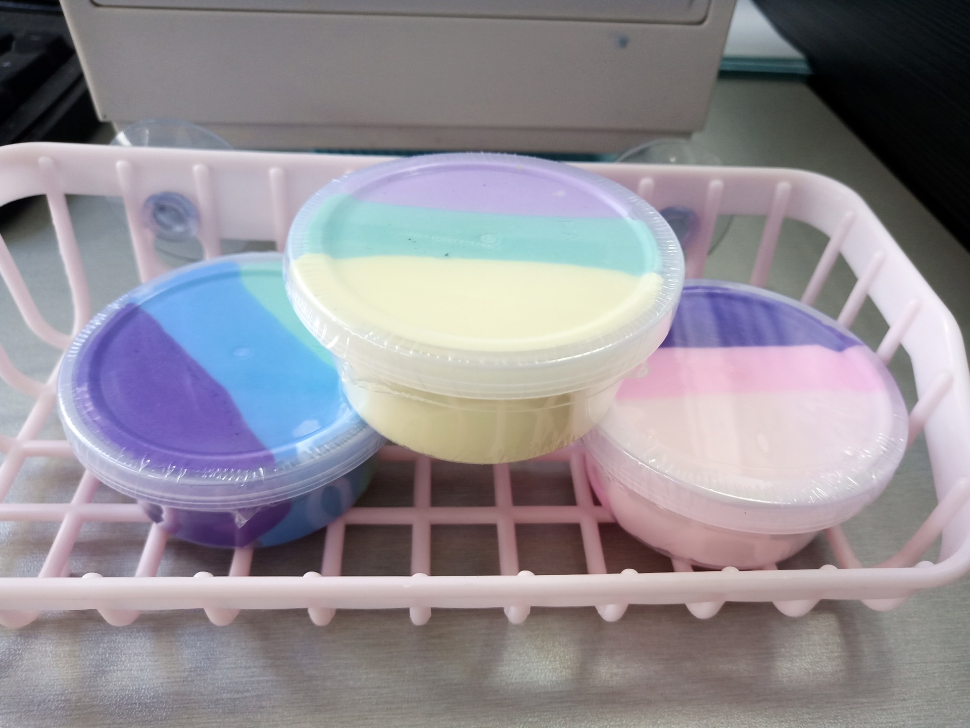 Pastel Rainbow Slime Trio