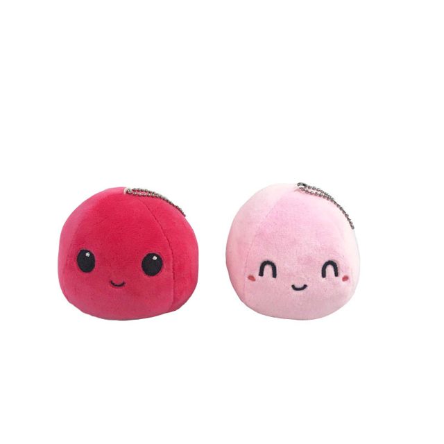 Smiley Mood-Ball Plush Keychain โ photo 2