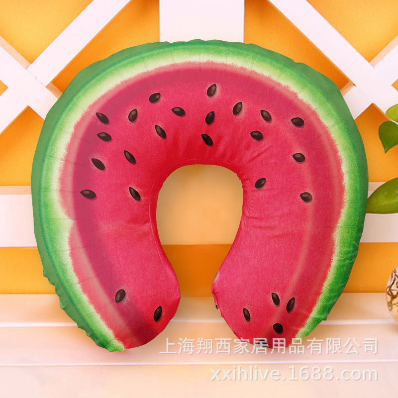 Pink Sprinkle Donut U-Shaped Travel Pillow — photo 3