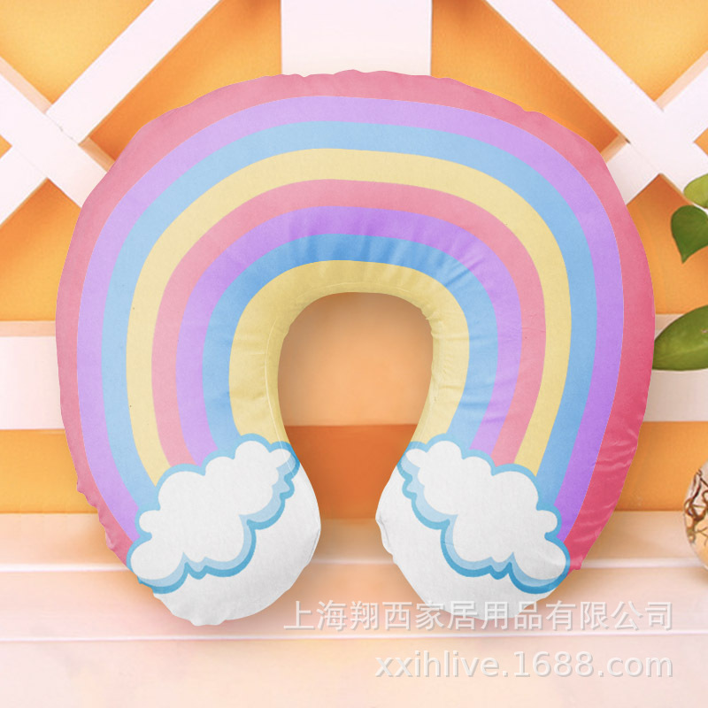 Pink Sprinkle Donut U-Shaped Travel Pillow — photo 5