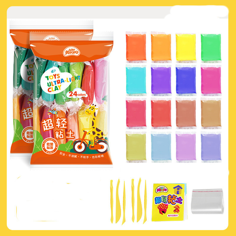 Ultra-Light Air-Dry Clay Kit, 24 Colors with Tools โ photo 2