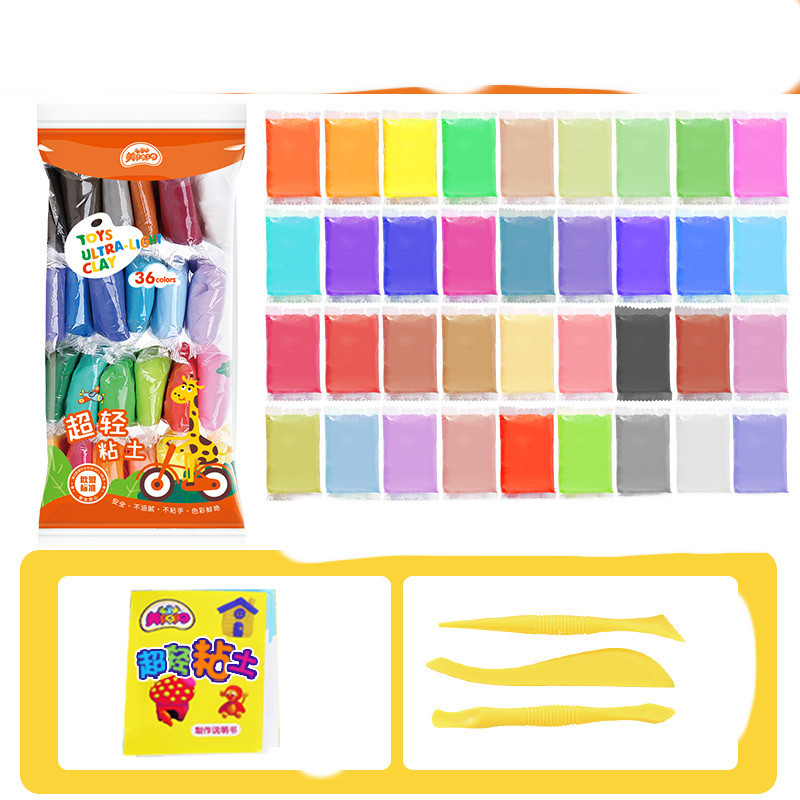 Ultra-Light Air-Dry Clay Kit, 24 Colors with Tools โ photo 3