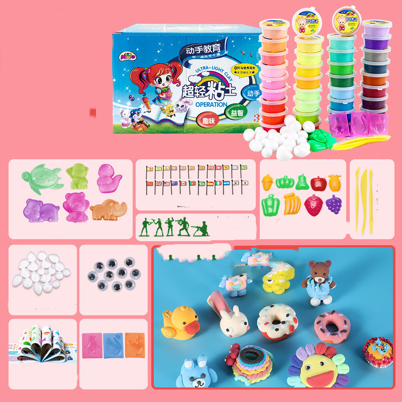Ultra-Light Air-Dry Clay Kit, 24 Colors with Tools โ photo 5