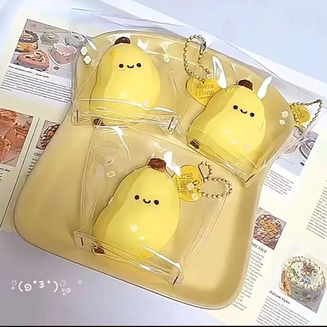 Chubby Yellow Banana Squeeze Toy