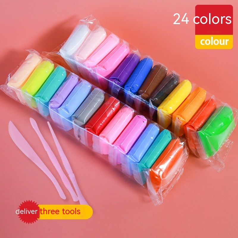 Ultra-Light Air-Dry Clay Set — 12 Colors + Tools — photo 2